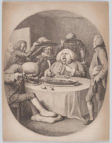 Les Gourmands, 1780-1820., 1780-1820. Creator: Anon.