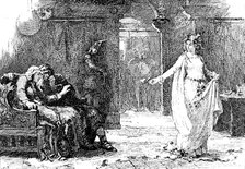 Sketches from the...Exhibitions: "Ophelia: ‘There’s Rue For You’", Henrietta Rae - R.A., 1890.  Creator: Carl Hentschel.