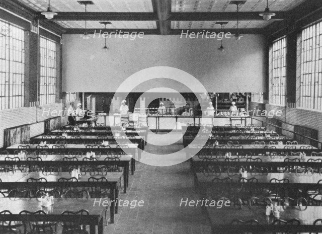Plant cafeteria, National Tube Co, Riverside Works, Wheeling, West Virginia, 1923. Artist: Unknown.