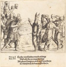 Melchizedek with Bread and Wine, 1547. Creator: Augustin Hirschvogel.