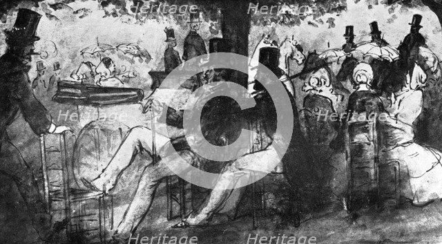 'The Promenade', 19th century, (1930).Artist: Constantin Guys