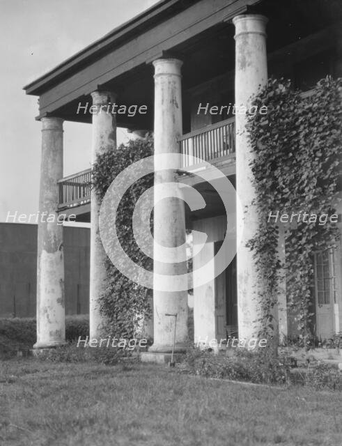 Plantation house, possibly the Belles Demoiselles, New Orleans, between 1920 and 1926. Creator: Arnold Genthe.