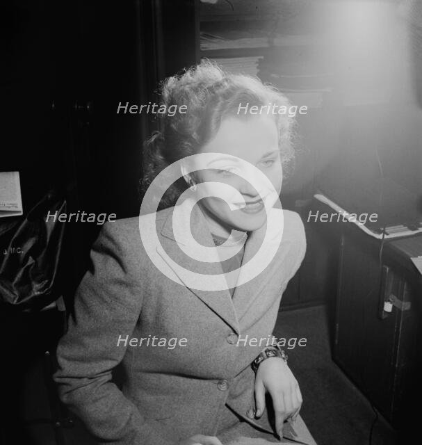 Portrait of Eve Young, ca. Jan. 1947. Creator: William Paul Gottlieb.