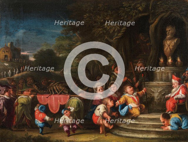 Presentazione del gambero all'idolo (Presentation of the shrimp to the idol), c.1730-1740. Creator: Bocchi, Faustino (1659-1742).