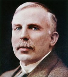 Ernest Rutherford, New Zealand-born physicist and the founder of nuclear physics. Artist: Unknown