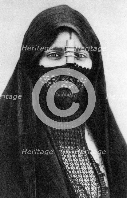 A portrait of an Egyptian woman, c1920s. Artist: Unknown