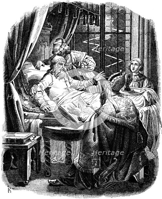 Henry the Lion before his death in Brunswiek, 1840.