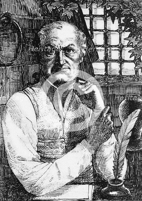 Donatien Alphonse François de Sade. Artist: Vibert, Pierre-Eugène (1875-1937)