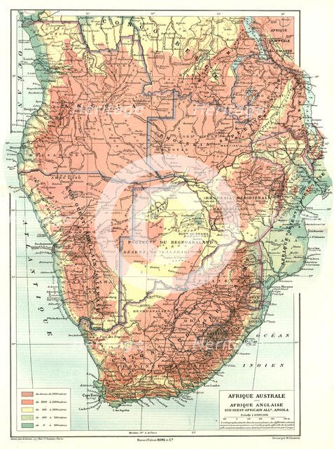 ''Afrique Anglaise, Sud- Ouest Africain; Afrique Australe', 1914. Creator: Unknown.