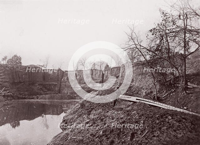 Dutch Gap Canal, 1865. Creator: Egbert Guy Fowx.
