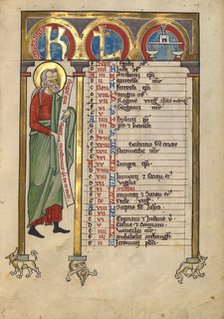 Zephaniah; Psalter, about 1240-1250. Creator: Unknown.