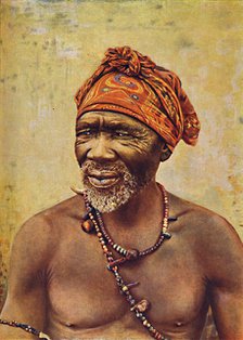 A South African medicine man, 1912. Artist: GW Wilson.