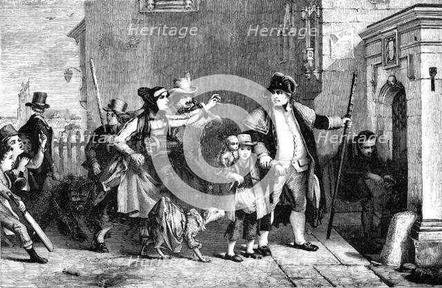 "The Parish Beadle" - painted by Sir David Wilkie, R.A. - from the National Gallery, 1856.  Creator: Unknown.