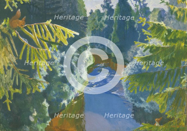 Forest River, 1929. Artist: Rylov, Arkadi Alexandrovich (1870-1939)