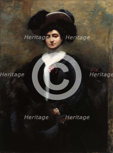 Portrait de Marie-Louise Cognacq, née Jay, 1903. Creator: Jeanne-Magdeleine Favier.