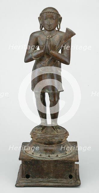 Shaiva Saint Appar, Holding a Spade, 14th century. Creator: Unknown.