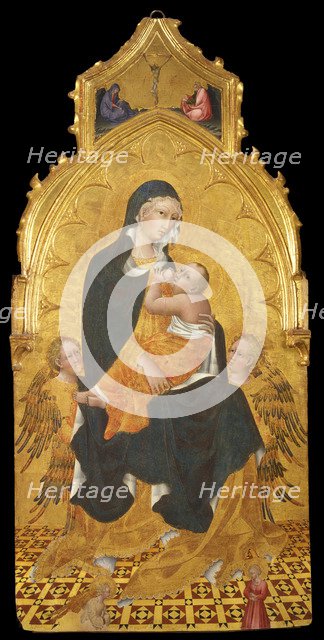 Madonna with Child and Angels. The Annunciation, c. 1440. Artist: Giovanni di Paolo (ca 1403-1482)