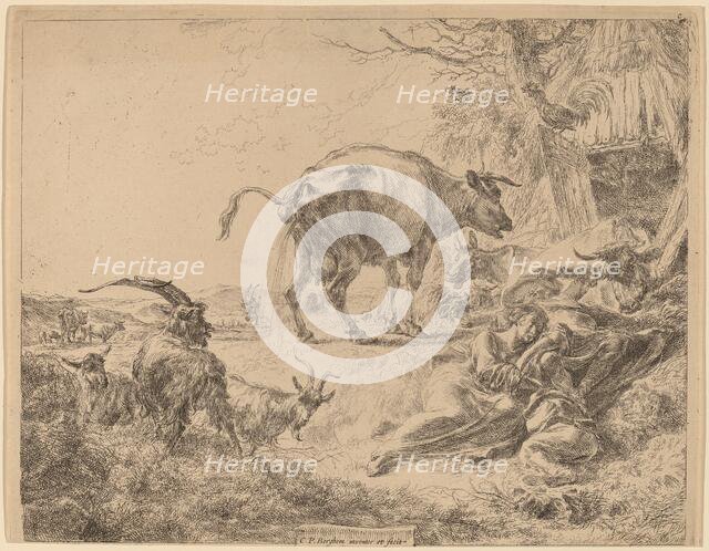 Cow Pissing. Creator: Nicolaes Berchem.