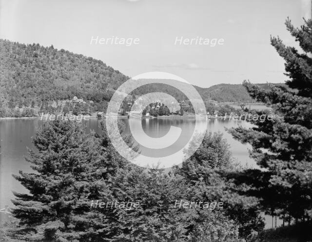 Hearts Bay from Rogers' Rock Hotel, Lake George, N.Y., between 1900 and 1910. Creator: William H. Jackson.