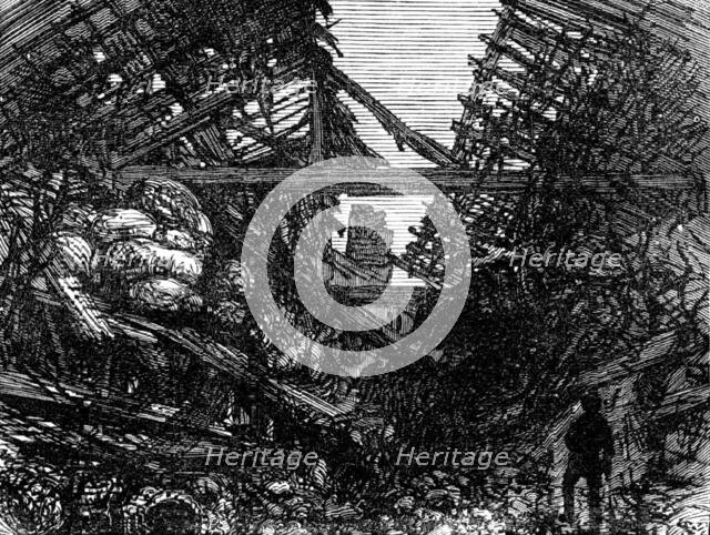 Great Storm of Wind on Friday week: ruins caused by fall of chimney shaft, Charles-Street..., 1881. Creator: Unknown.