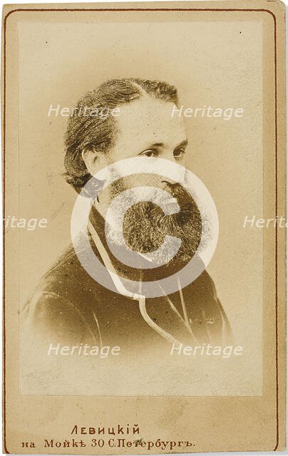 Portrait of the cellist Karl Yulievich Davidov (1838-1889), c. 1875. Creator: Levitsky, Sergei Lvovich (1819-1898).