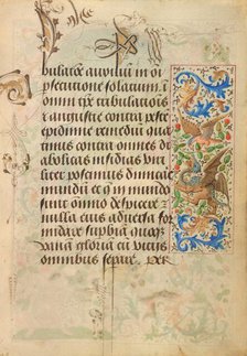 Decorated Text Page; Prayer Book of Charles the Bold, 1469. Creator: Nicolas Spierinc.