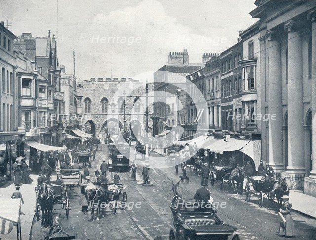 'The High Street, Southampton', c1903. Artist: Francis Godolphin Osbourne Stuart.
