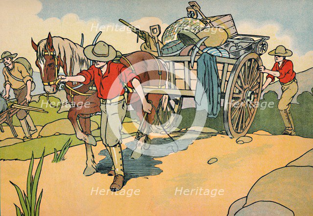 'Off to the Gold-Fields', 1912. Artist: Charles Robinson.