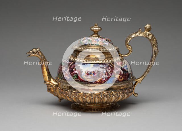 Teapot, Augsburg, c. 1700. Creator: Matthäus Baur II.