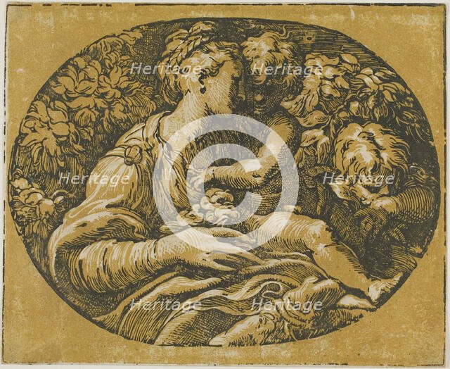 The Virgin, Christ Child, and Saint John, 1540/50. Creator: Antonio da Trento.