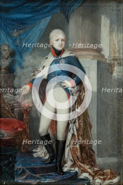 Portrait of Emperor Alexander I (1777-1825), Early 1800s. Artist: Gerin, Jean (c. 1785-after 1827)