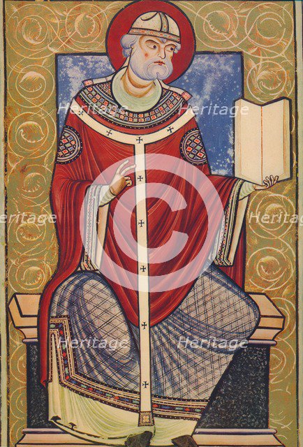 'St. Gregory The Great, 12th century, (1939).  Creator: Unknown.