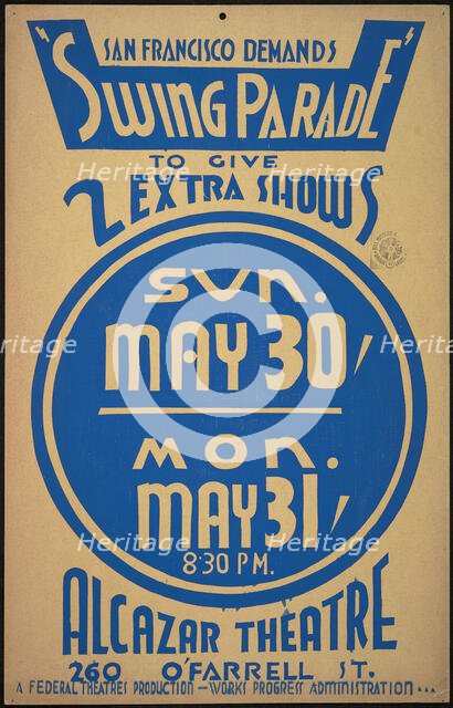 Swing Parade, San Francisco, 1937. Creator: Unknown.