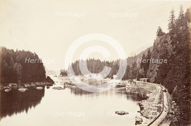 Tooth Bridge, Oregon, 1867, printed ca. 1876. Creator: Carleton Emmons Watkins.