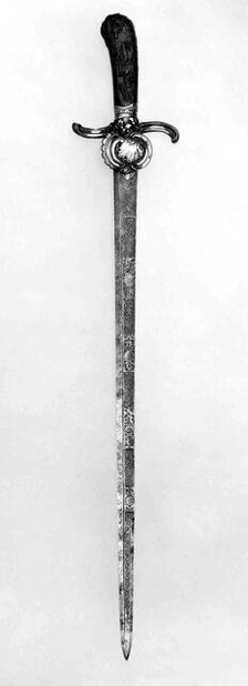 Hunting Sword, German, Dresden, ca. 1750. Creator: Johann Georg Klett.