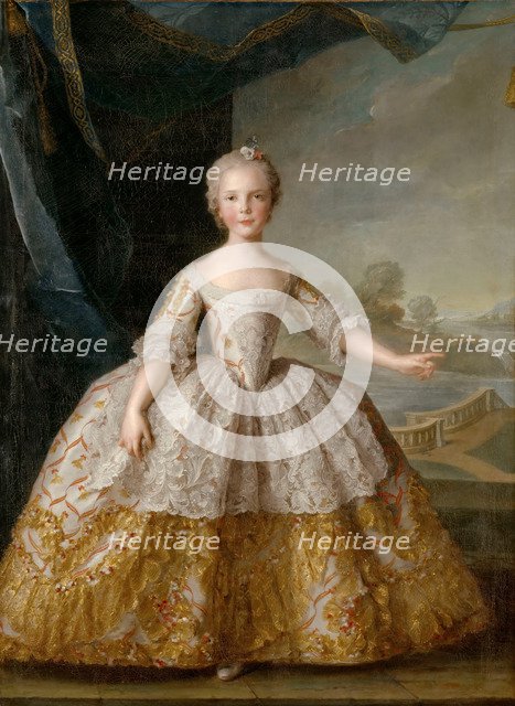 Princess Isabella of Parma (1741-1763) as child. Artist: Nattier, Jean-Marc (1685-1766)