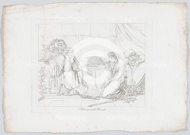 Belisane and Percival Under the Enchantment of Urma, 1806. Creator: Johann Heinrich Lips.