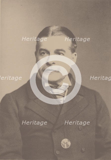 Portrait of the Composer Sir Arthur Sullivan (1842-1900), 1880s. Creator: Photo studio Elliott & Fry, London  .