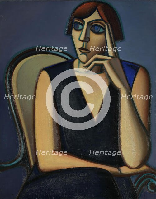 Portrait of Tusnelda Sanders, 1928. Creator: Vilhelm Lundstrom.