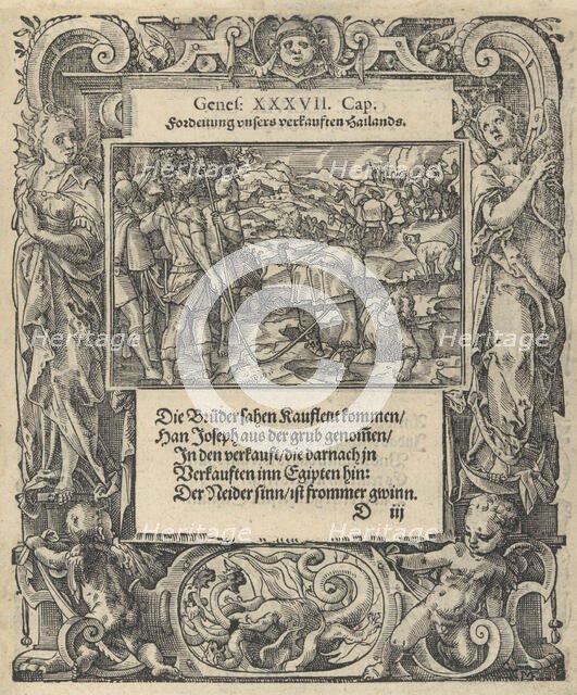 Neue Künstliche Figuren Biblischer Historien, 1576., 1576. Creator: Tobias Stimmer.