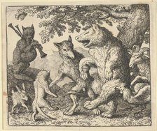 A Party in Honor of the Bear and the Wolf, 1650-75. Creator: Allart van Everdingen.