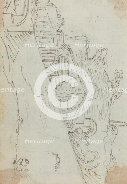 Ancient Ruins on the Bank of the Tiber, 1752/1756. Creator: Augustin Pajou.