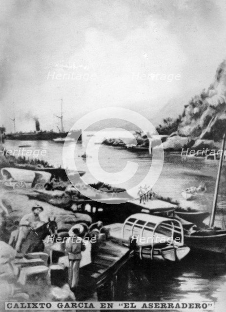 Landing of General Calixto Garcia, (1890), 1910s. Artist: Unknown