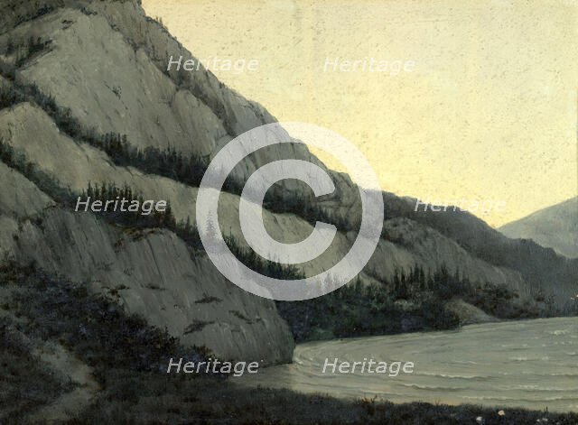 White Bom on the Chu River View From the South West Altai, 1880-1897. Creator: Pavel Mikhailovich Kosharov.