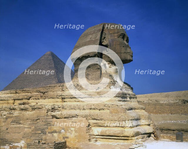 Sphinx, Giza, Egypt, 1984. Creator: Ethel Davies.