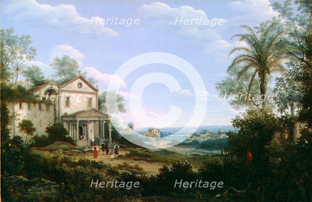 View of the Jesuit Church at Olinda, Brazil, 1665. Creator: Frans Post.