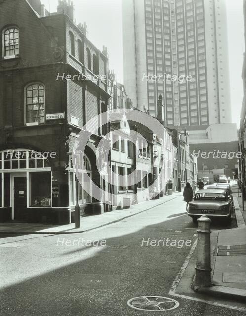 1-17 Shepherd Market, Westminster LB, London: looking east, 1967. Creator: Unknown.