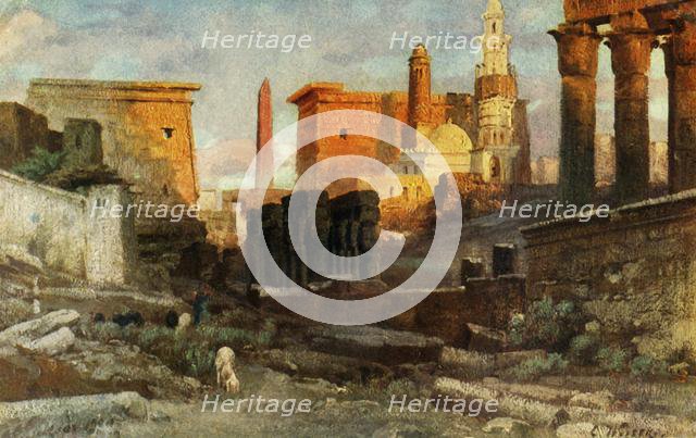 'Luxor. Temples', c1918-c1939. Creator: Unknown.