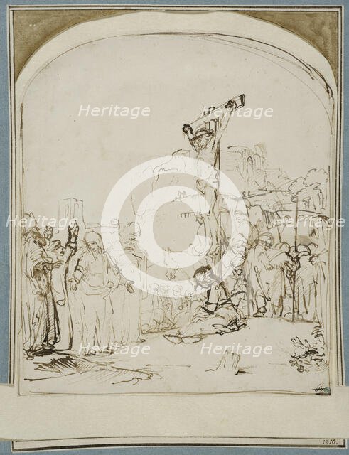 Calvary, c1650s. Creator: Rembrandt Harmensz van Rijn.