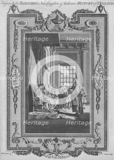 'The Bill of Rights ratified at the Revolution by King William, and Queen Mary previous to their Cor Artist: John Cary.